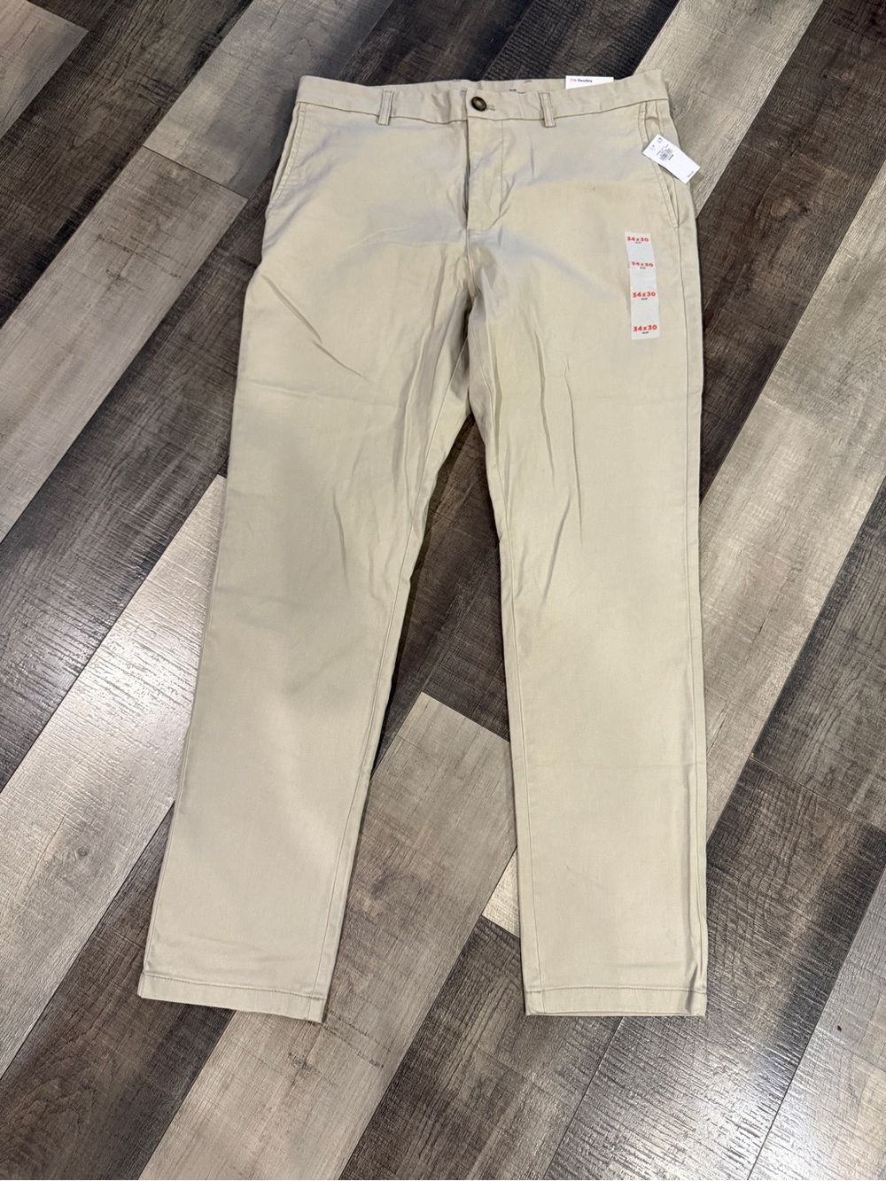 Old Navy Men's Khaki Slim Chinos - Light Tan